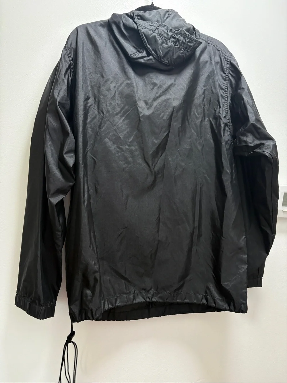 Eddie Bauer Black Hooded Windbreaker Anorak
